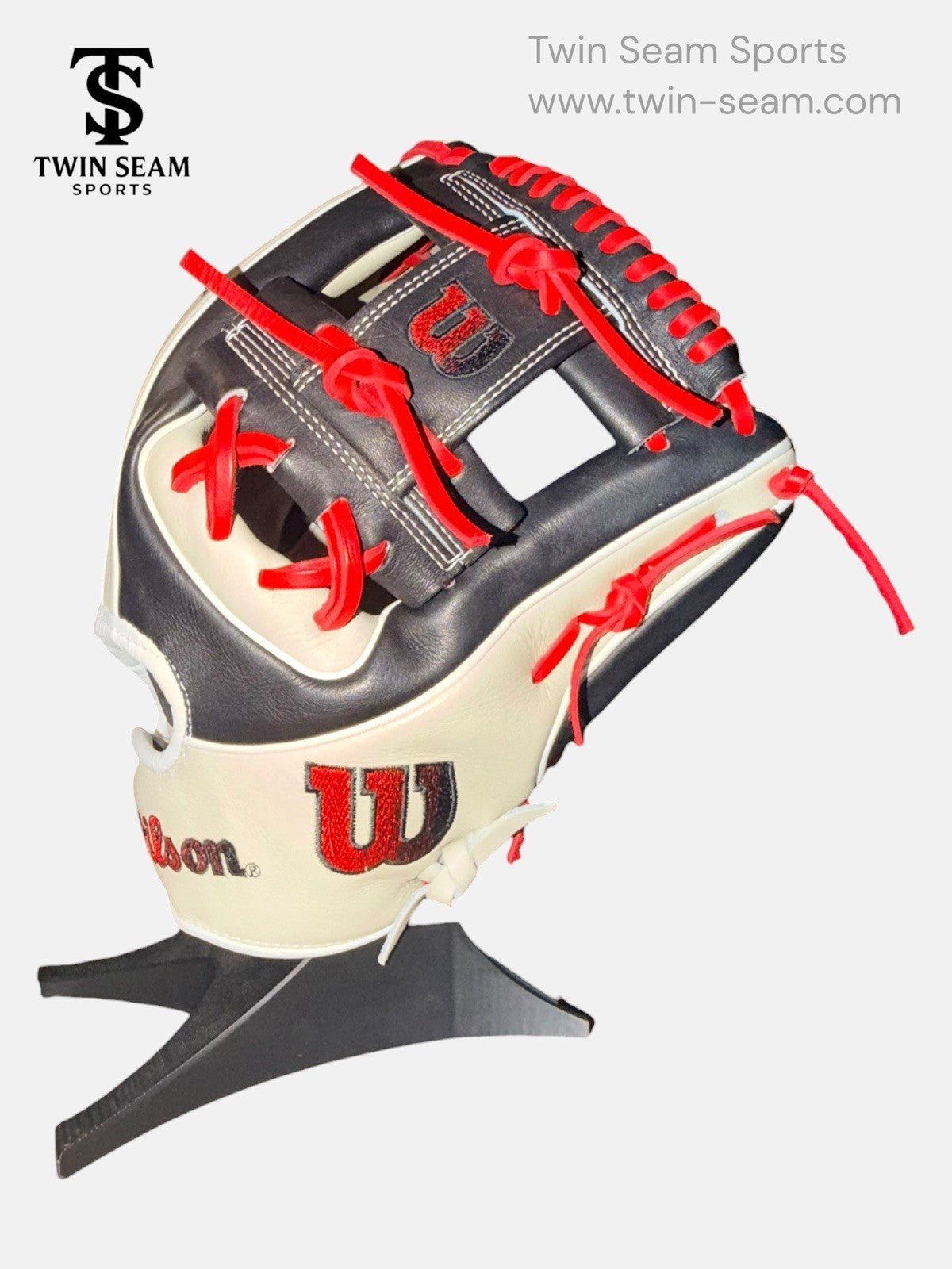 Wilson A2K 1724 11.75” Infield Baseball Glove RHT Silver Black Red Made Japan