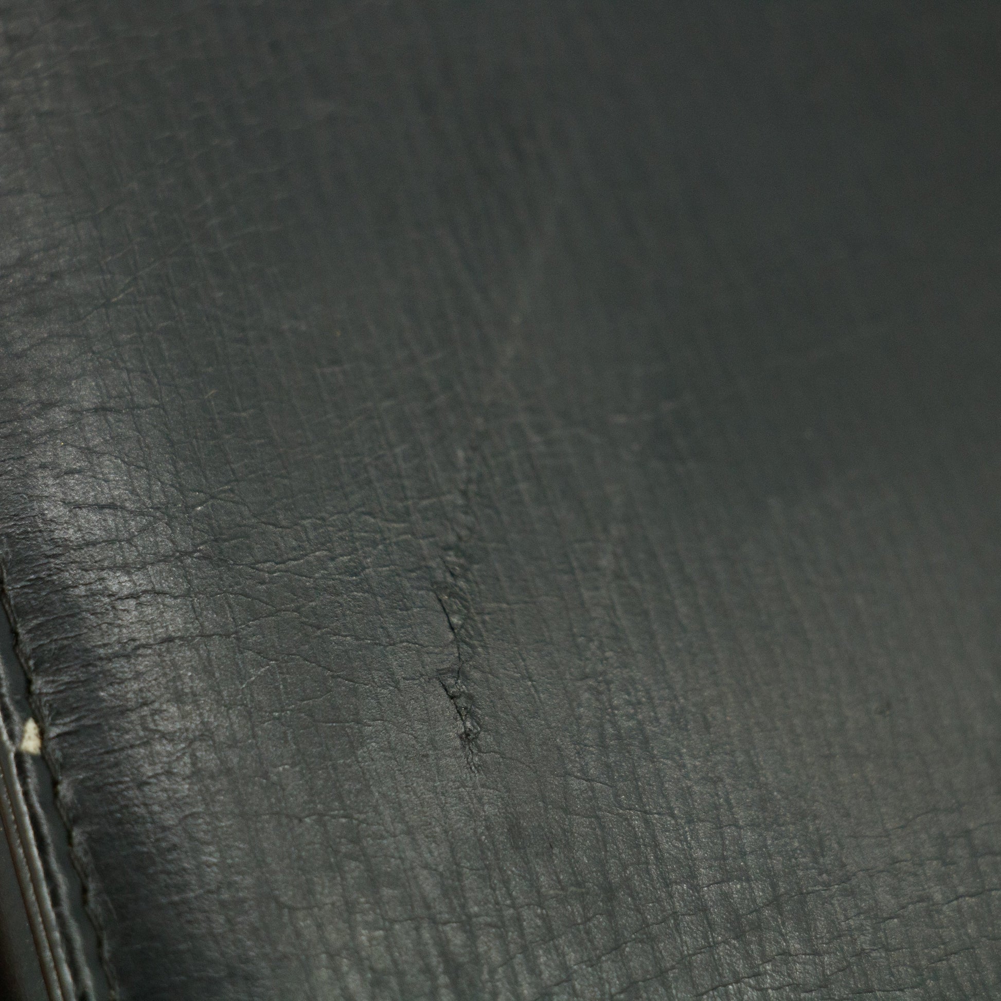 Christan Dior Black Leather Logo Chain Shoulder Bag #5872