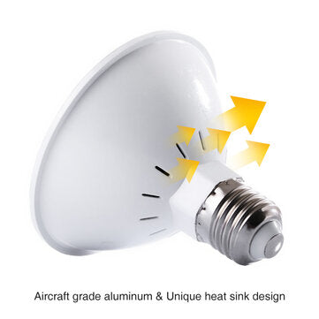 LED Grow Light Bulb 20W Plant Light with 200 LEDs E27 Base Grow Light Bulbs for Indoor Plants Vegetables Greenhouse and Hydroponic