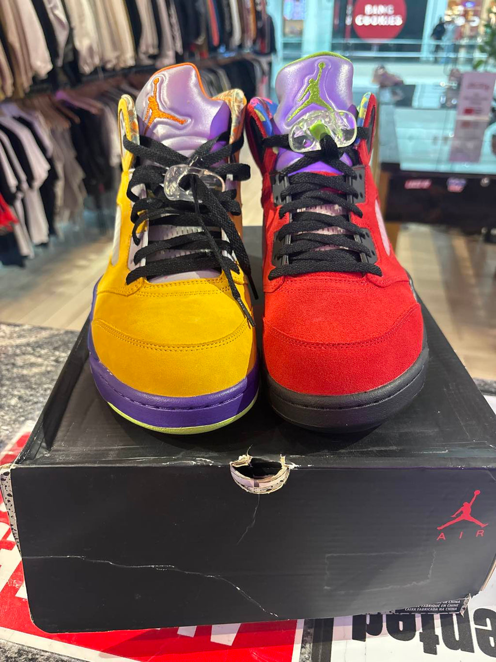 PRE OWNED Jordan 5 Retro What The