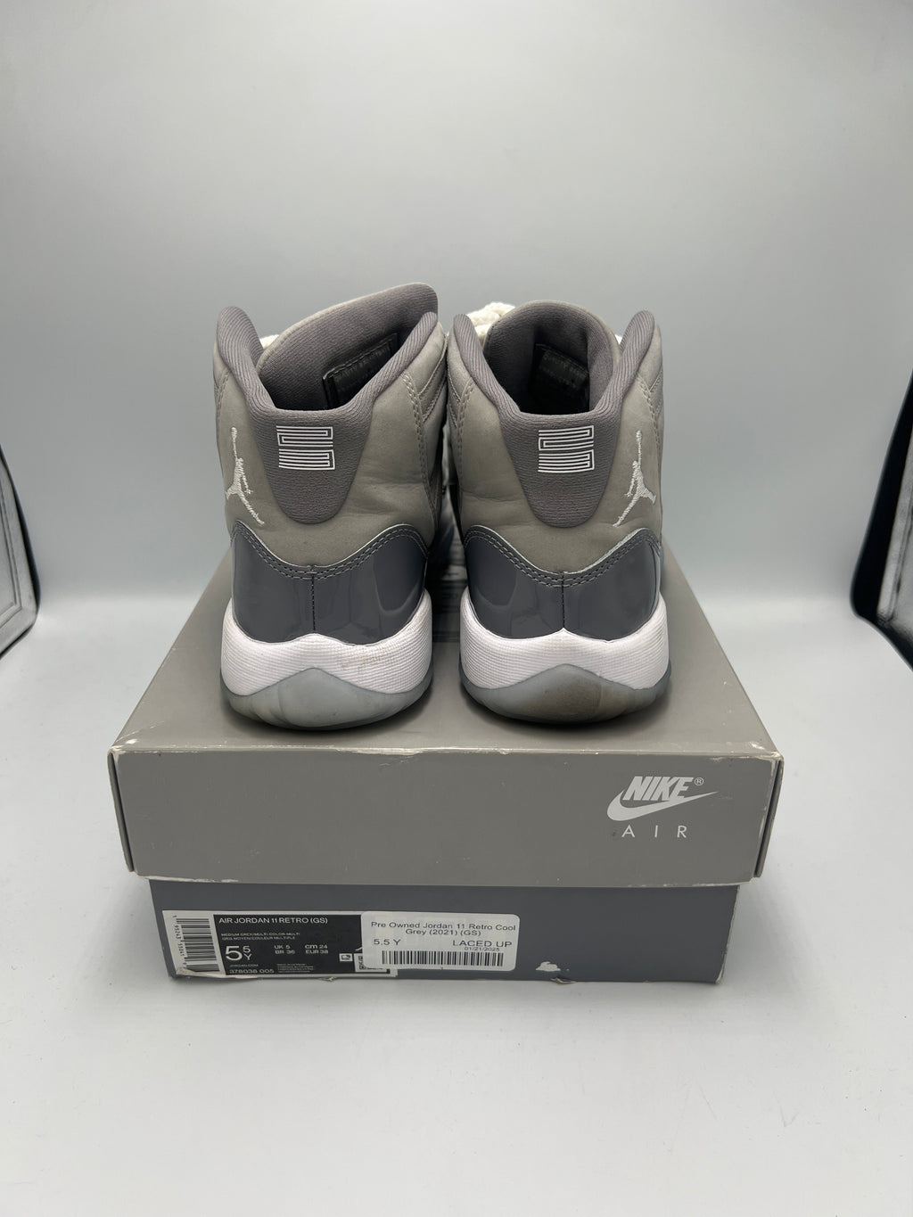 Pre Owned Jordan 11 Retro Cool Grey (2021) (GS)