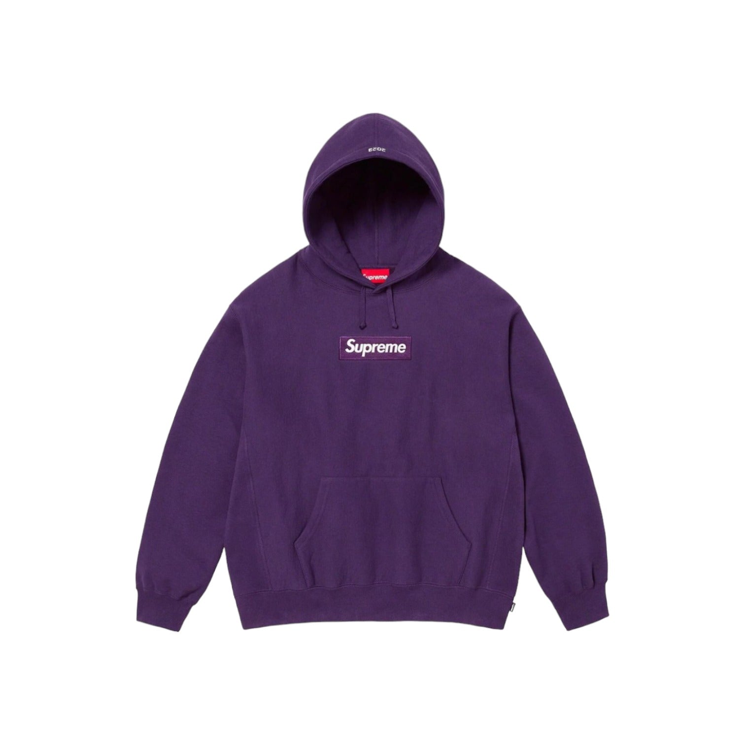 Supreme Box Logo Hooded Sweatshirt Purple FW23