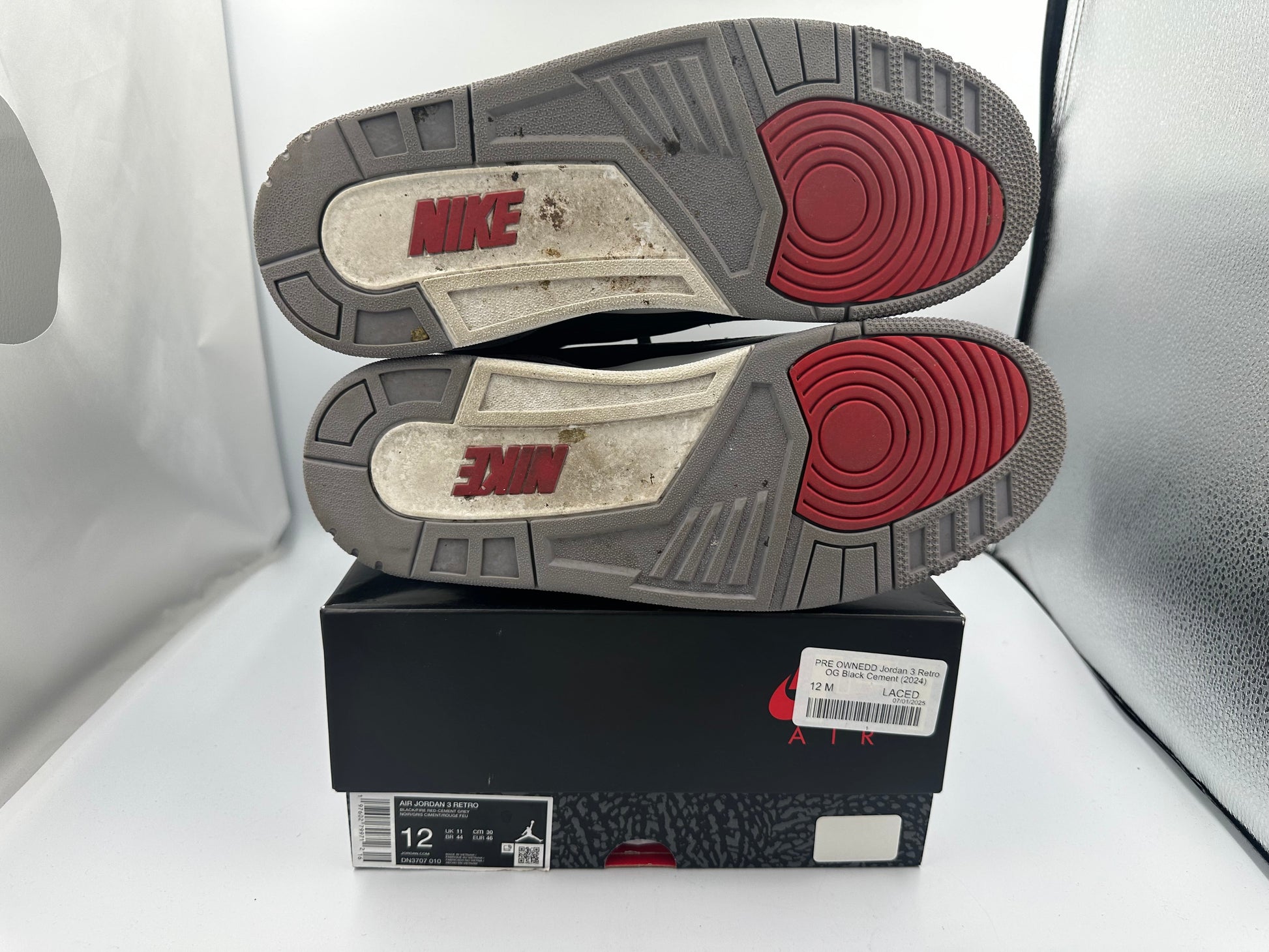 PRE OWNEDD Jordan 3 Retro OG Black Cement (2024)