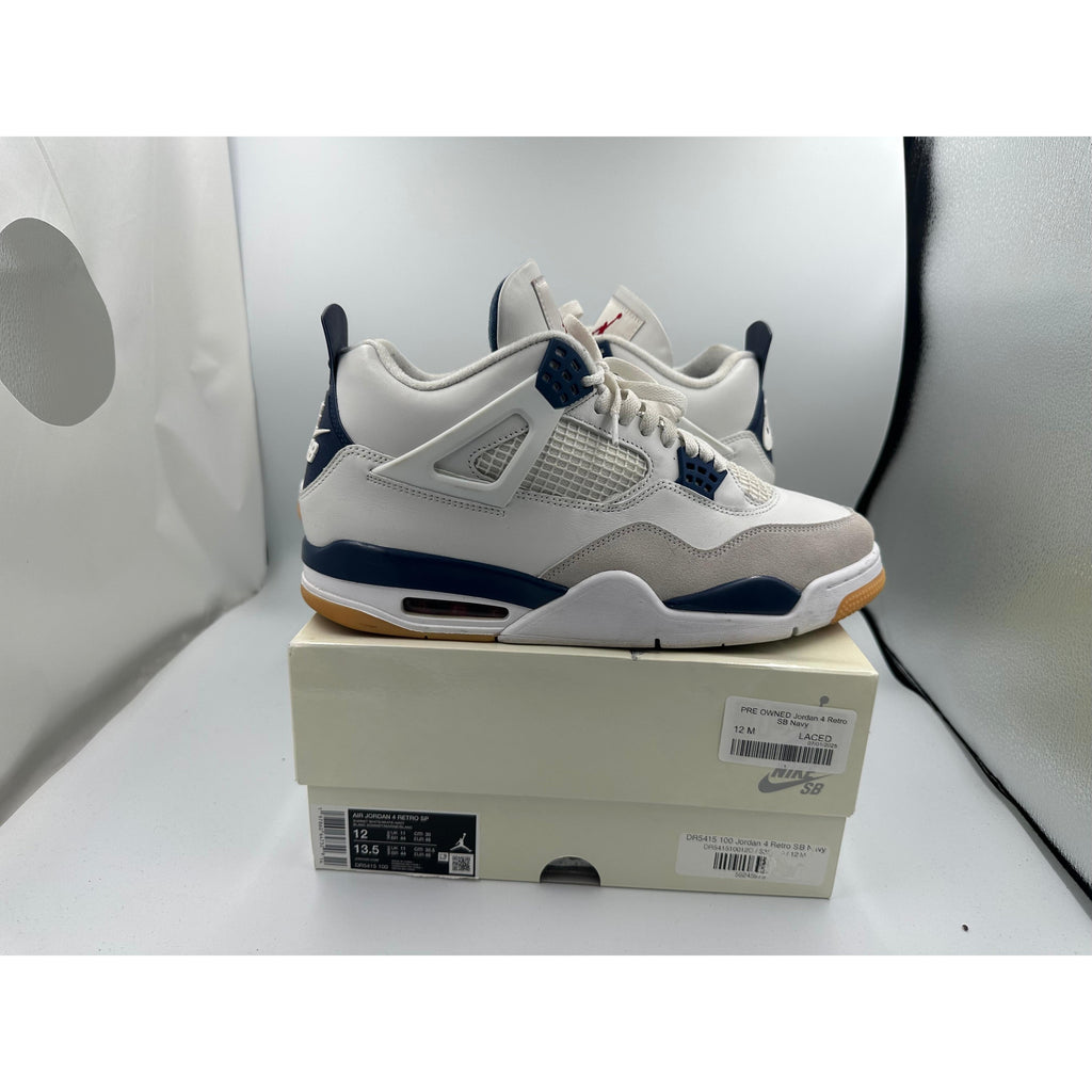 PRE OWNED Jordan 4 Retro SB Navy