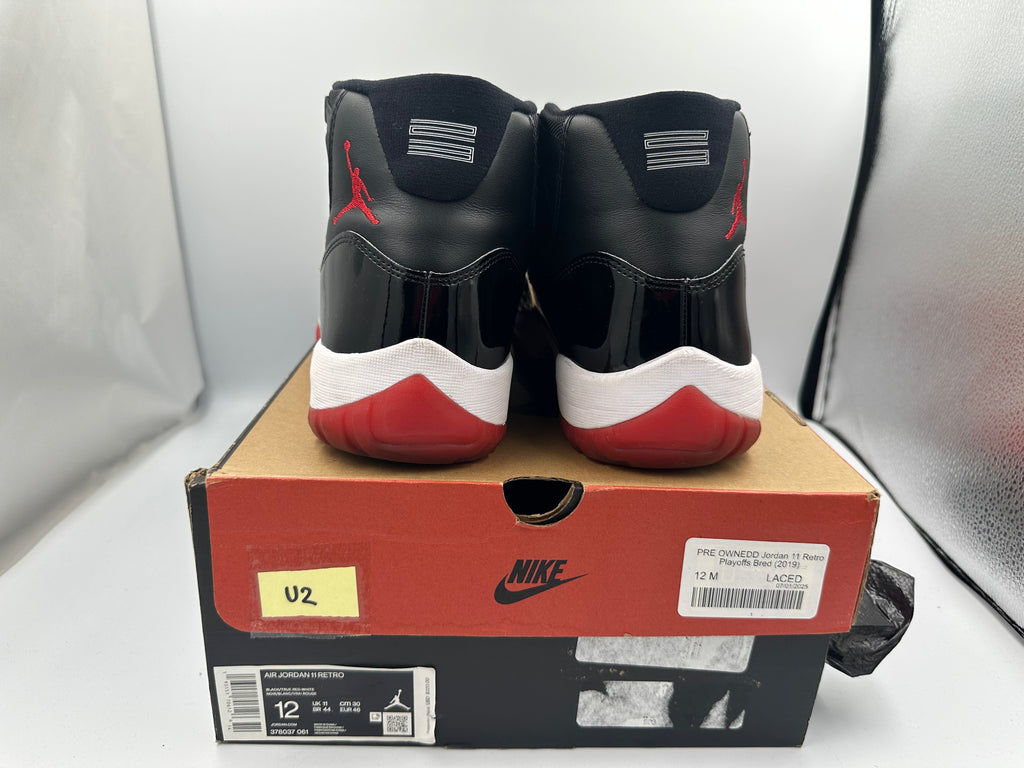 PRE OWNEDD Jordan 11 Retro Playoffs Bred (2019)