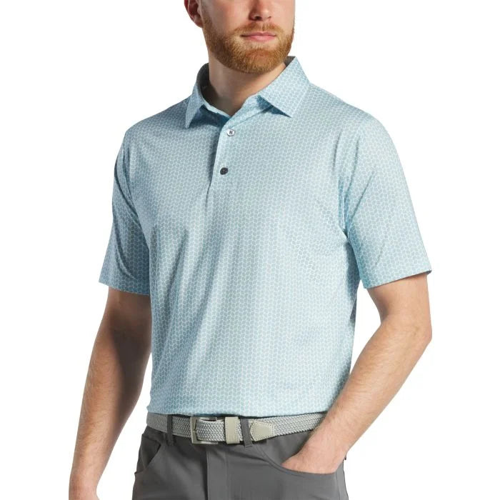 FootJoy Leaf Print Lisle Golf Polo