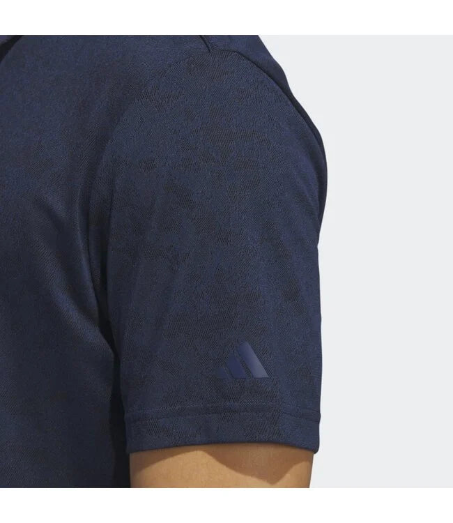 Adidas Textured Jacqaurd Polo Golf Shirt