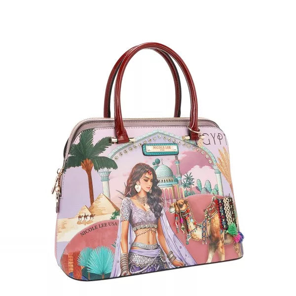 Nicole Lee USA Queen Cleopatra Dome Handbag