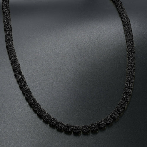 5mm 925 Sterling Silver Square Tennis Chain Necklace