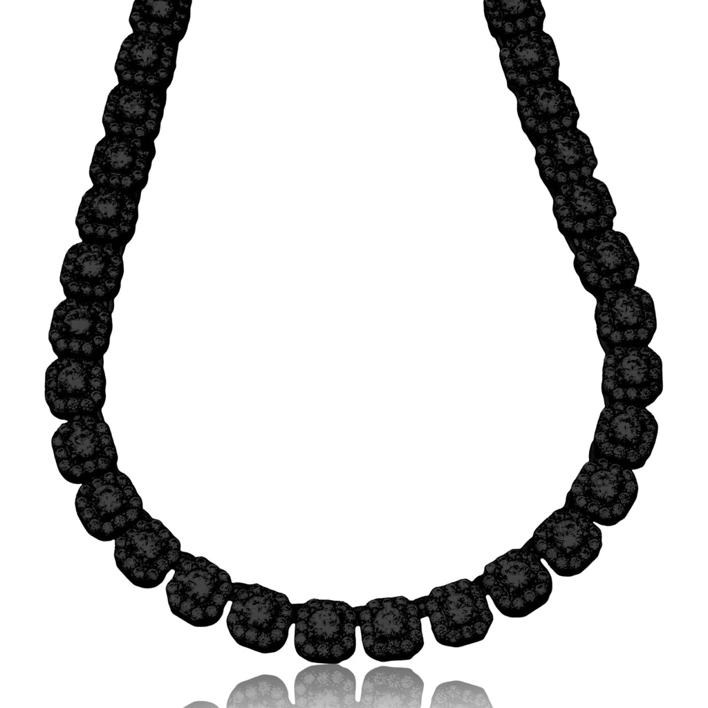 5mm 925 Sterling Silver Square Tennis Chain Necklace