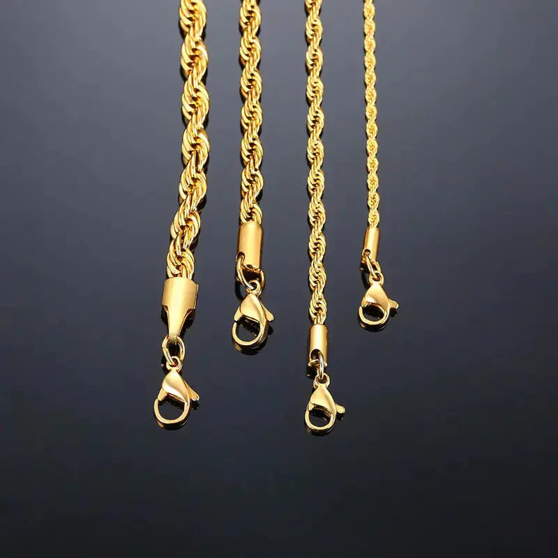 5mm Finish Rope Chain – Timeless Style & Elegance