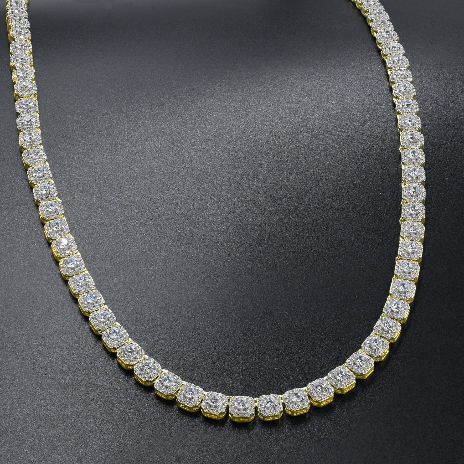 5mm Icecube 925 Silver Square Tennis Chain Iced Out