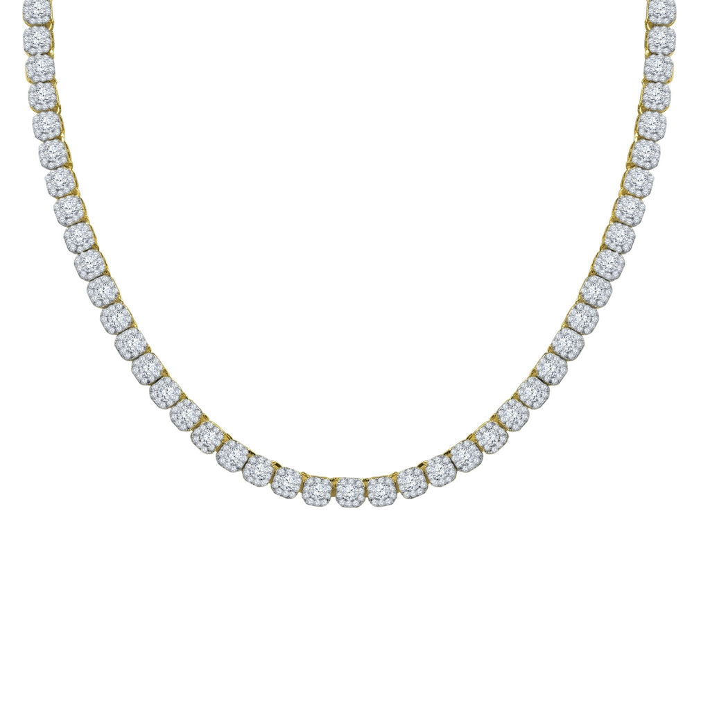 5mm Icecube 925 Silver Square Tennis Chain Iced Out