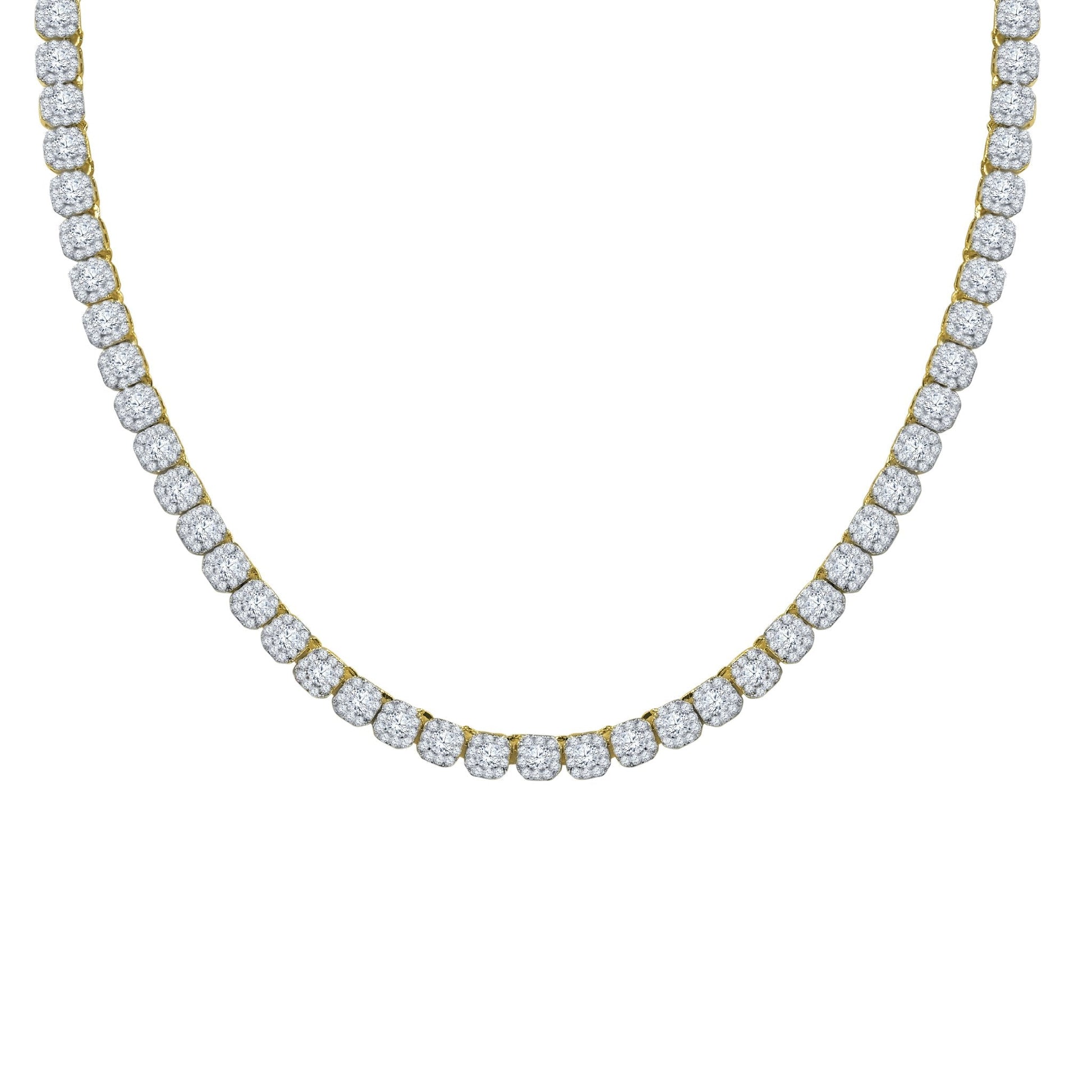 5mm Icecube 925 Silver Square Tennis Chain Iced Out