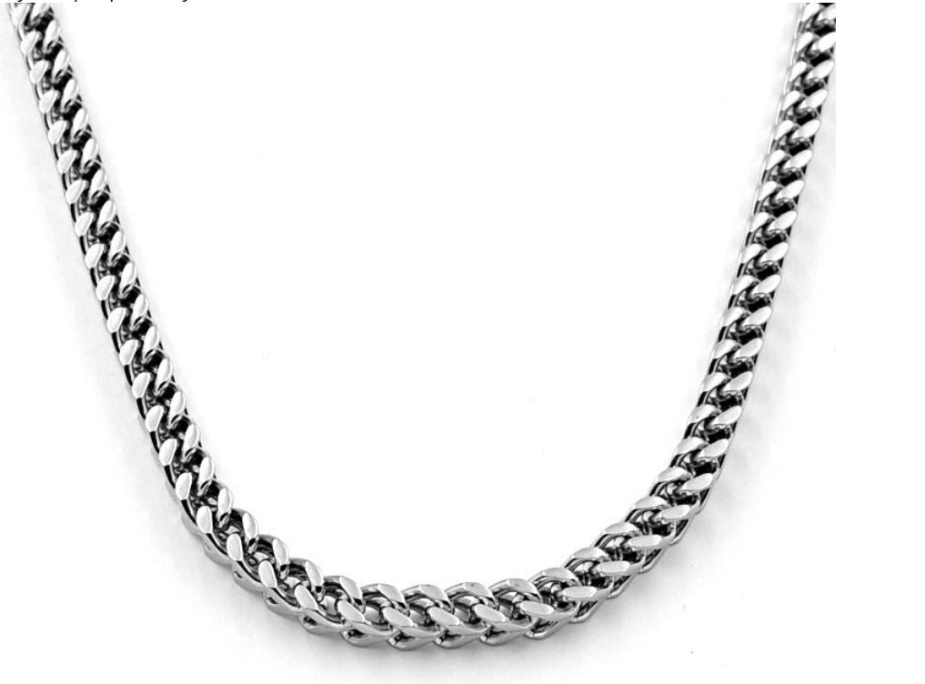 5mm Solid Stainless Steel Franco Chain Durable High Polish
