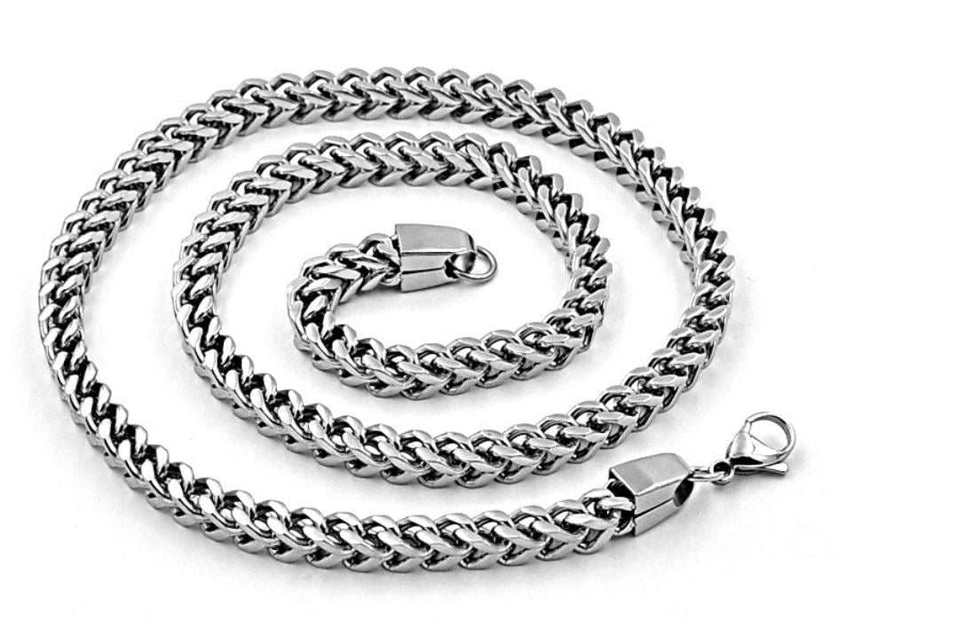 5mm Solid Stainless Steel Franco Chain Durable High Polish