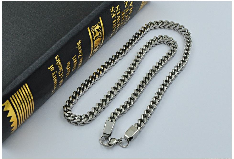 5mm Solid Stainless Steel Franco Chain Durable High Polish