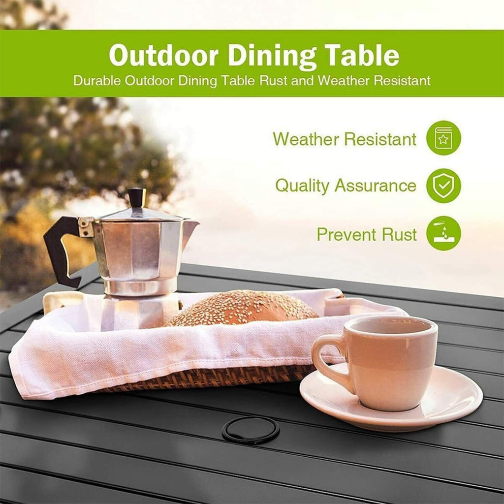 Alora 5-Piece Outdoor Patio Rattan Dining Furniture Set With Swivel Armchairs (91823705)