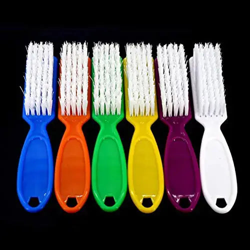 6 Pcs Handle Grip Nail Brush -  Nail Cleaning Brushes for Toes and Fingernail