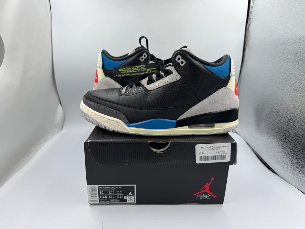 PRE OWNED Jordan 3 Retro OG Rare Air