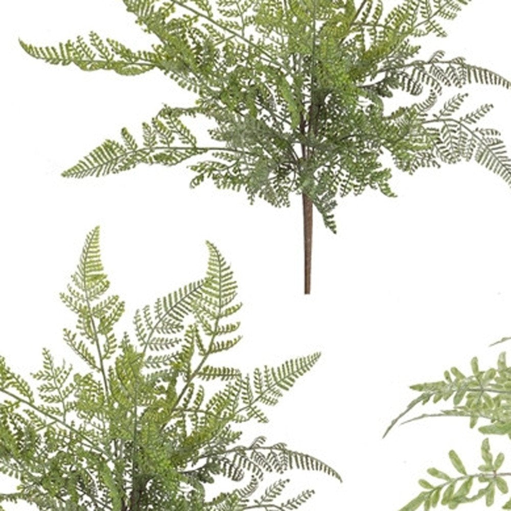 12 16" Green Fern Artificial Plant in a No