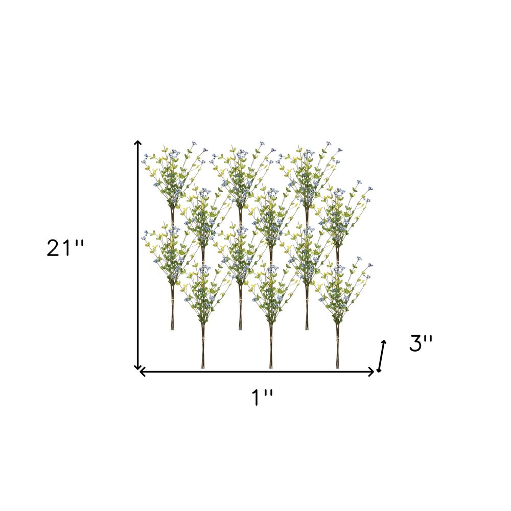 12 21" Green Artificial Plant in a No