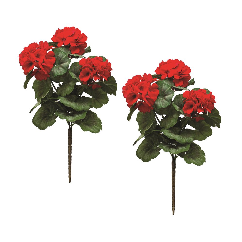 Set of Two 12" Green Artificial