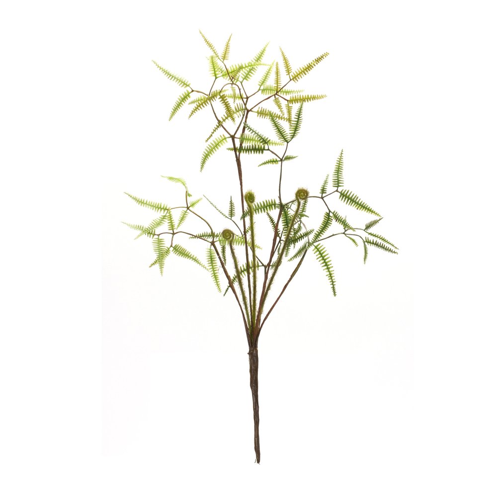 Set of Six 3" Green Artificial Fern