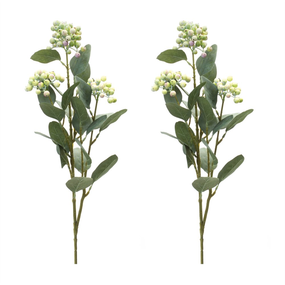 Set of Two 5" Green Artificial