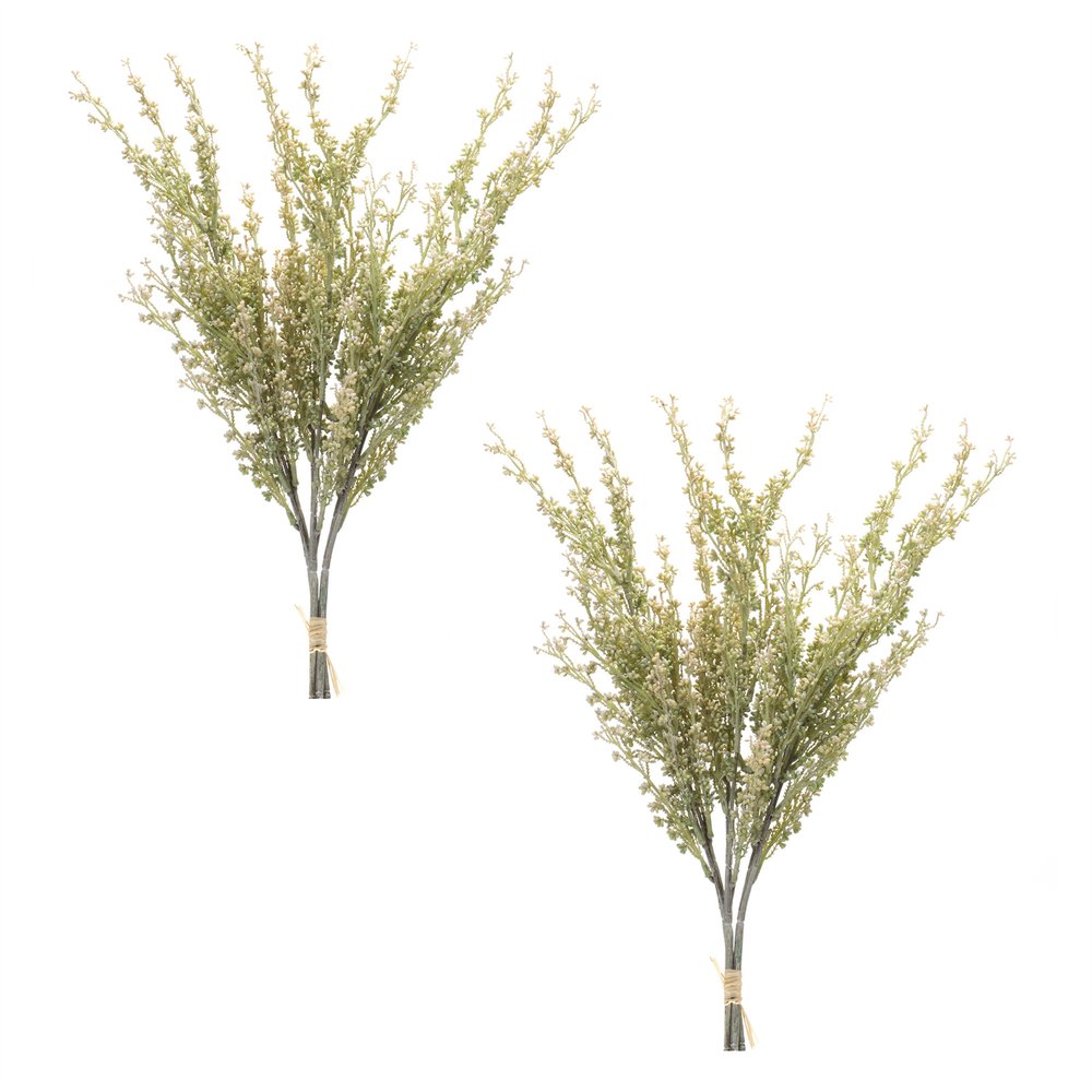 Set of Two 7" Green Artificial