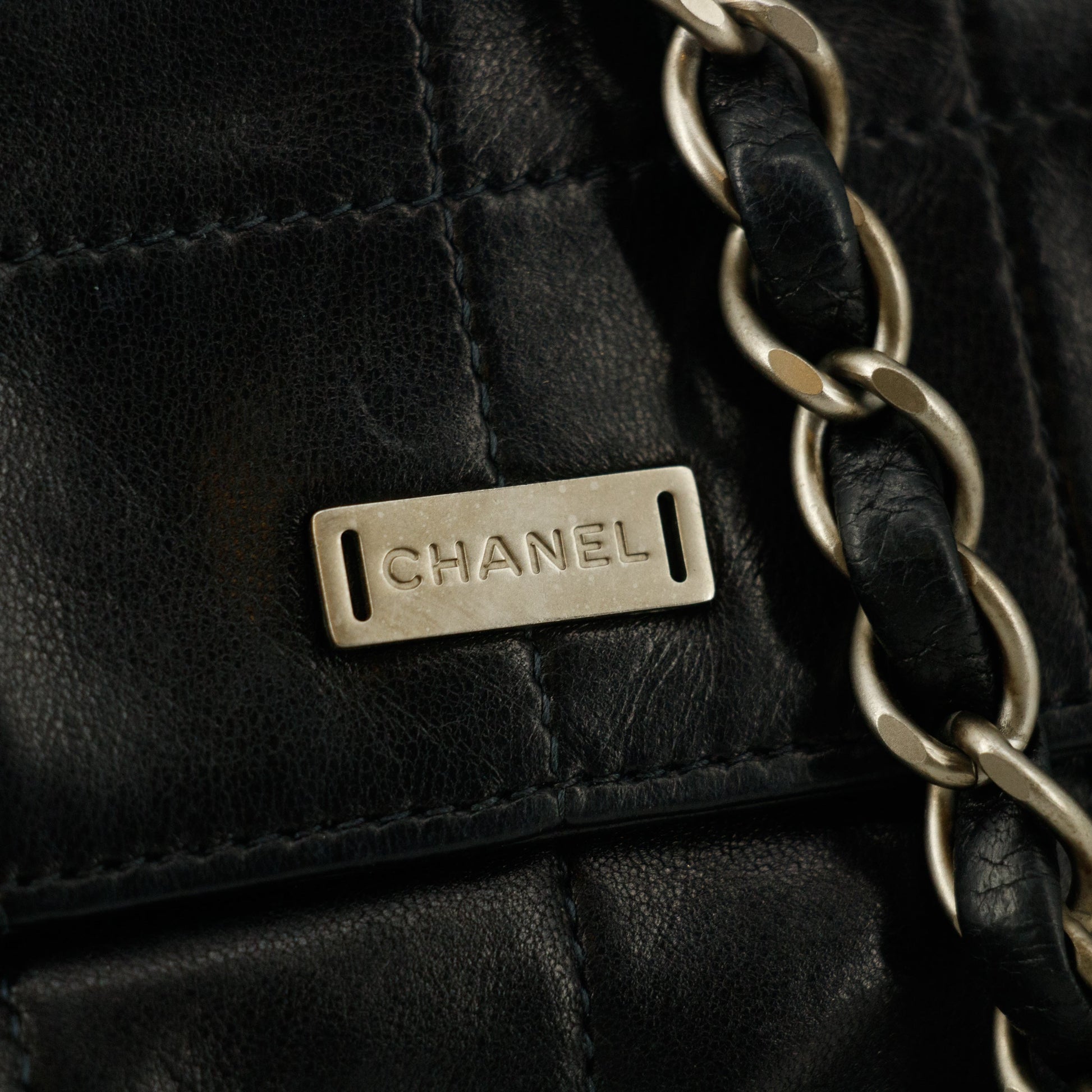 Chanel 2.55 Chocolate Bar Lambskin Shoulder Bag #6063