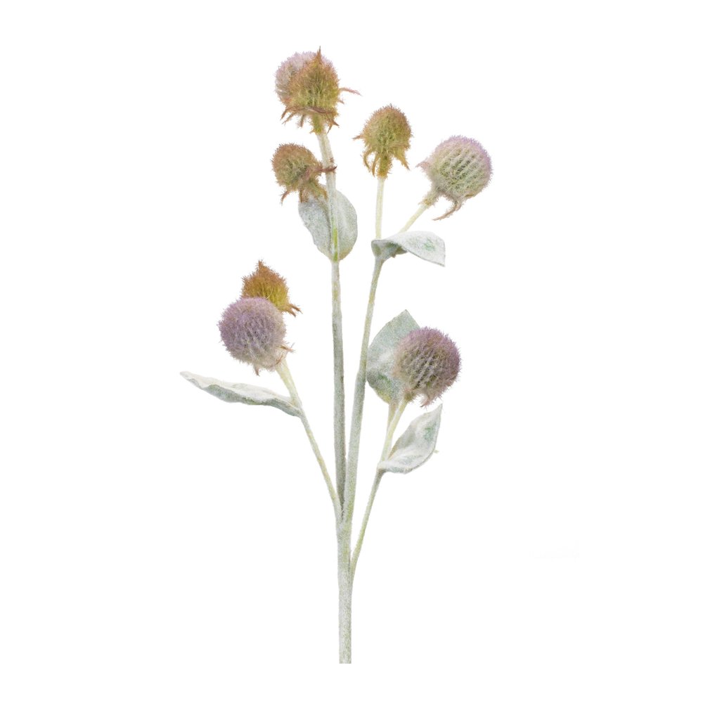 Set of Six 2" Purple Artificial