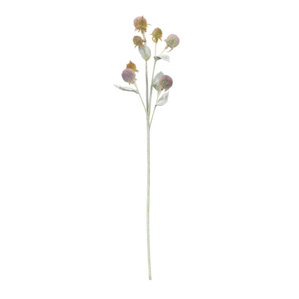 Set of Six 2" Purple Artificial