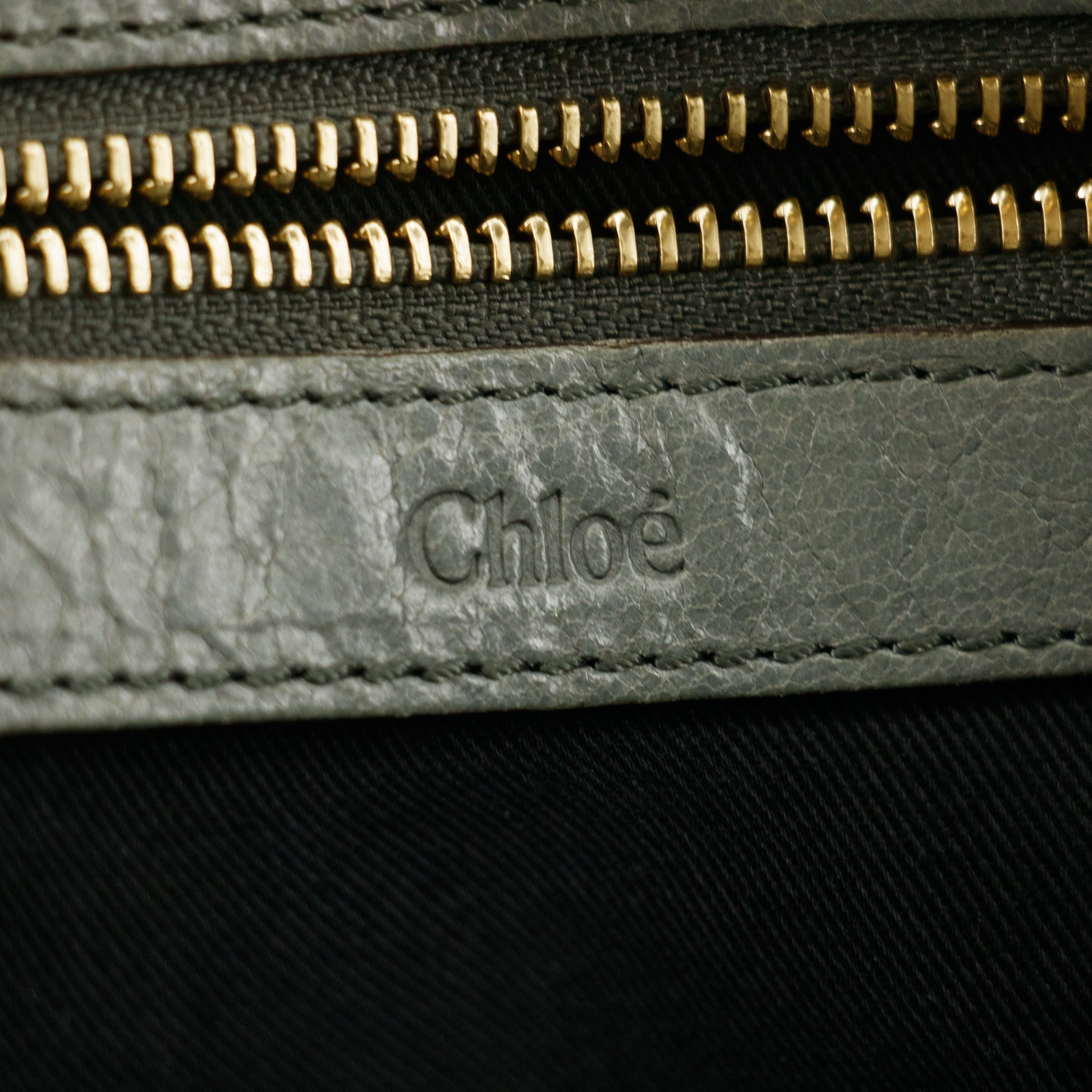 Chloe Ether Green Top Handle Tote Bag #6134