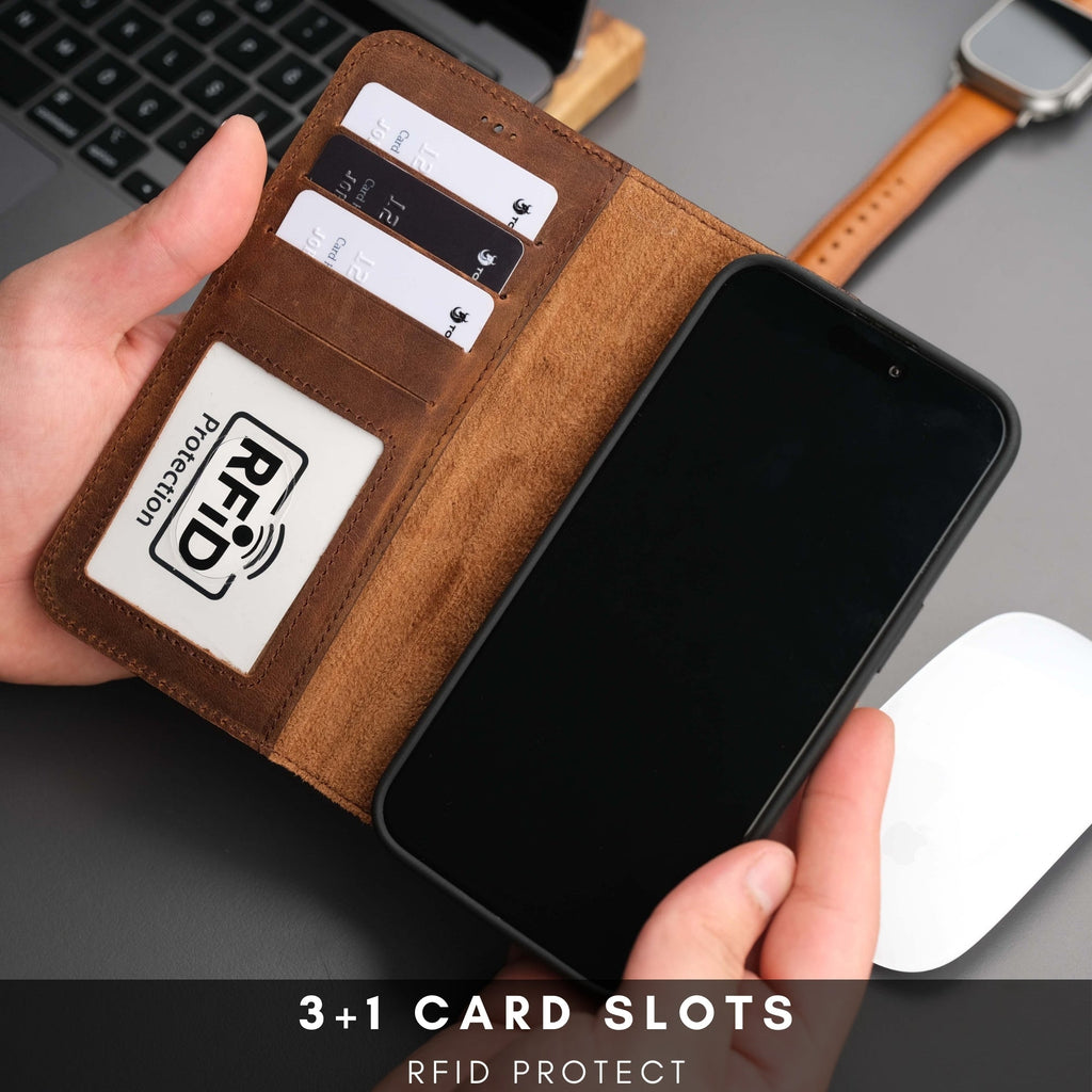 Casper Leather iPhone 14 Wallet Case | MagSafe