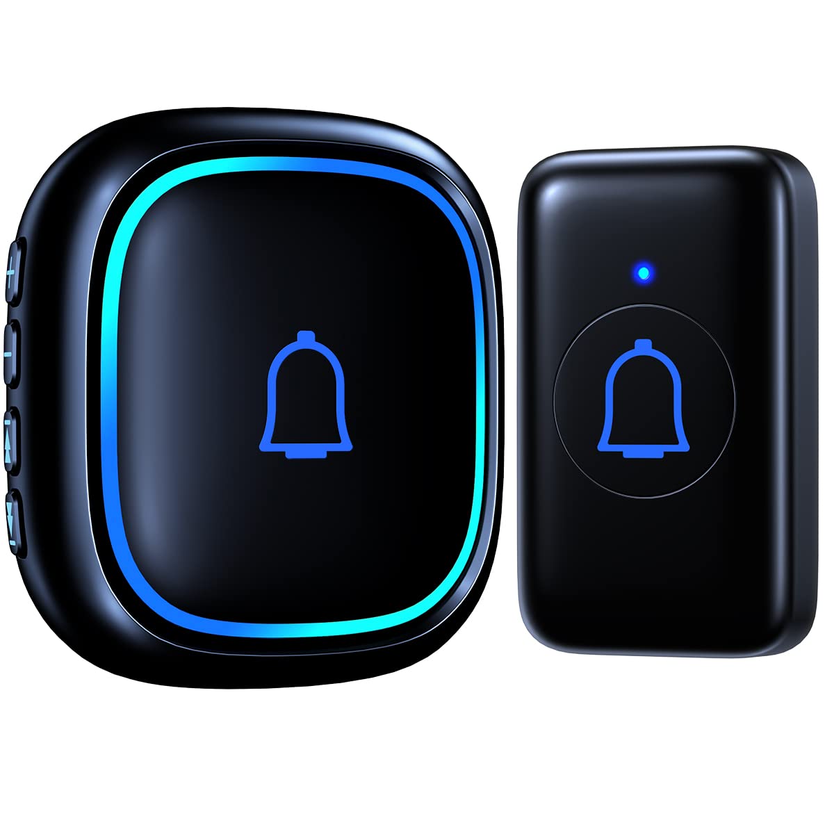 Doorbell Wireless IP66 Waterproof 115dB with 56 Chimes 1000ft Range 7 Levels Vol