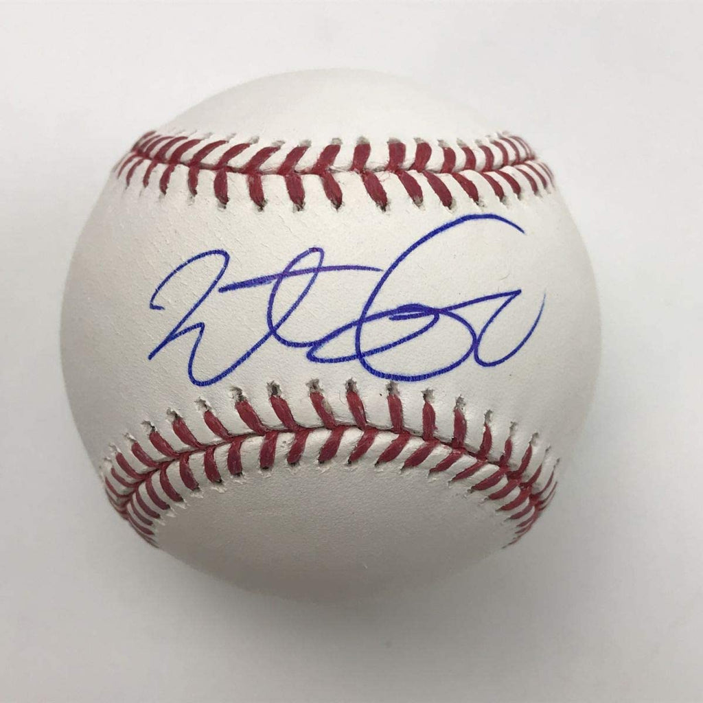 Autographed/Signed Brett Lawrie Rawlings Official Major League Baseball ROML JSA COA Auto