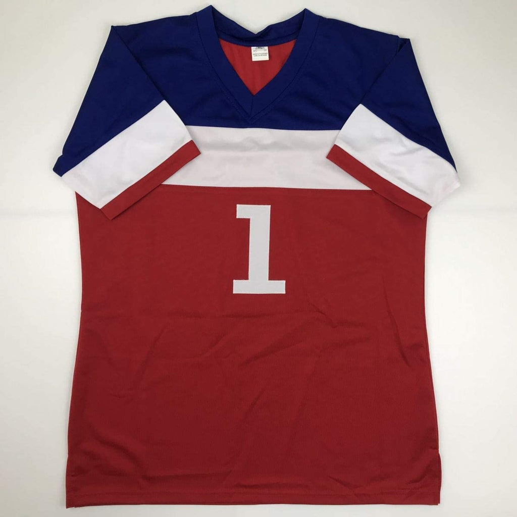 Autographed/Signed Hope Solo Red/White/Blue Soccer Team USA World Cup Jersey JSA COA