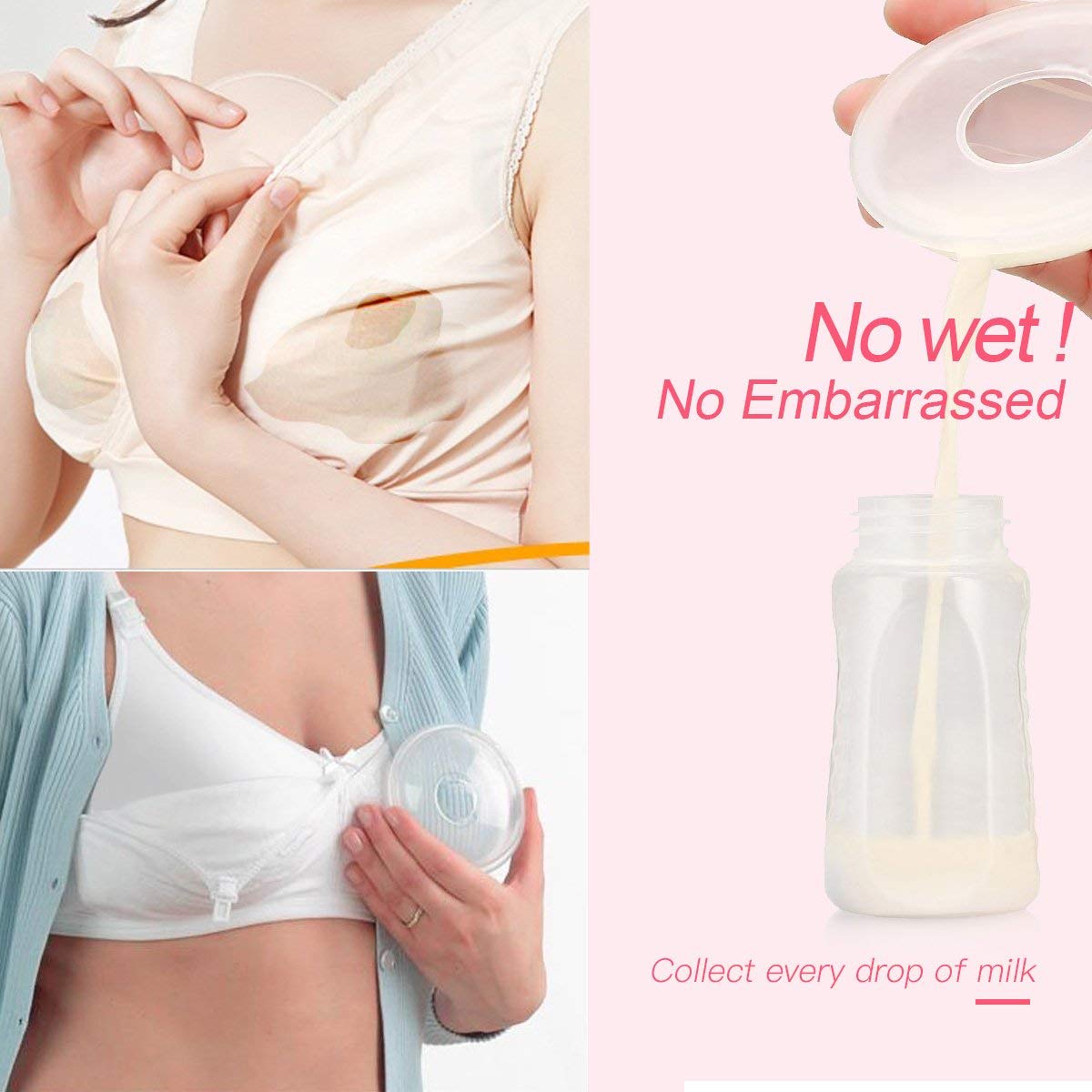 Breast Shells, Milk Saver, Nursing Cups, BPA-Free and Reusable, (Pack of 2)