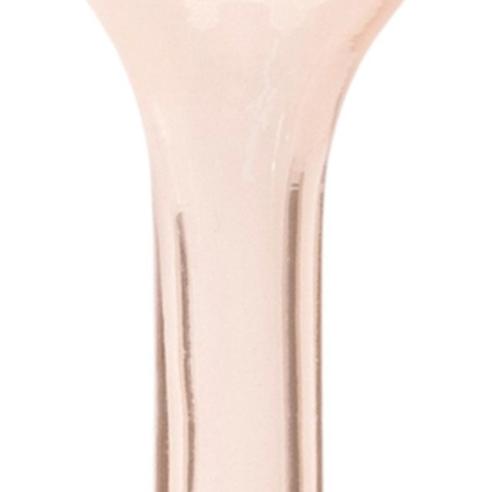 Set of Two Pink Glass Trumpet Table Vases