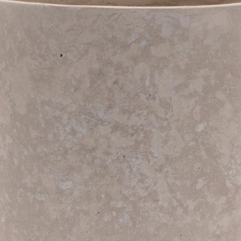 7" Beige Resin Urn Table Vase