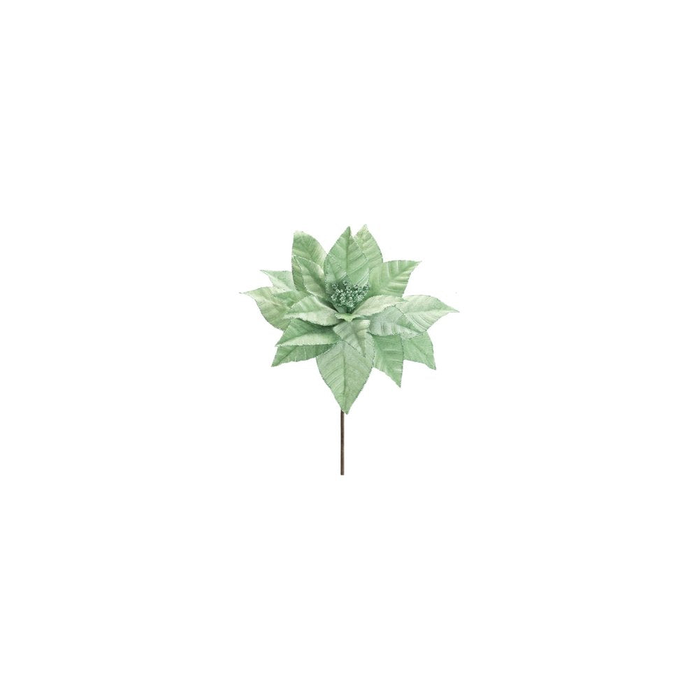 Set of Six 13" Mint Green And Brown Artificial