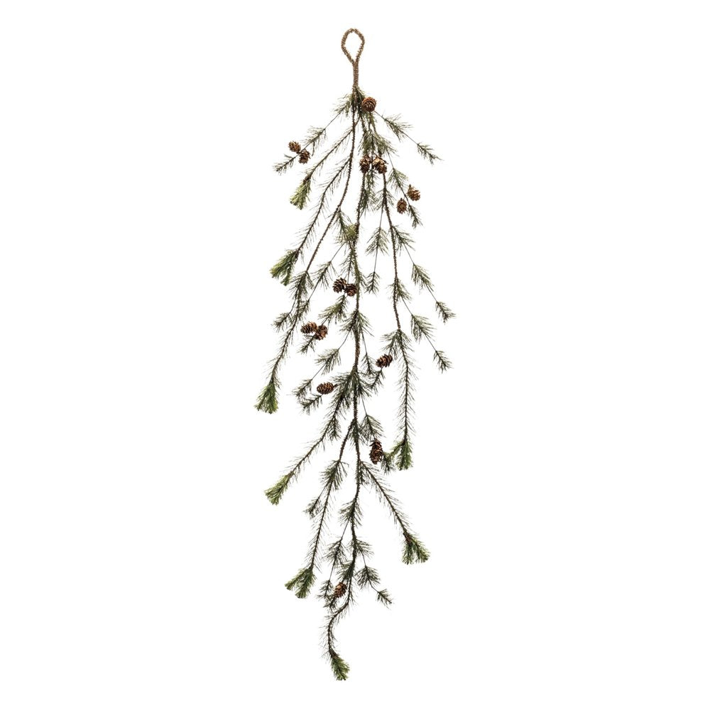 Set of Two 50" Green And Brown Artificial Pine