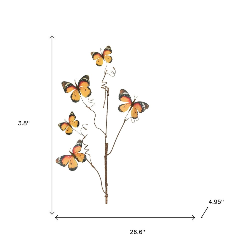 Set of Four 27" Orange Artificial