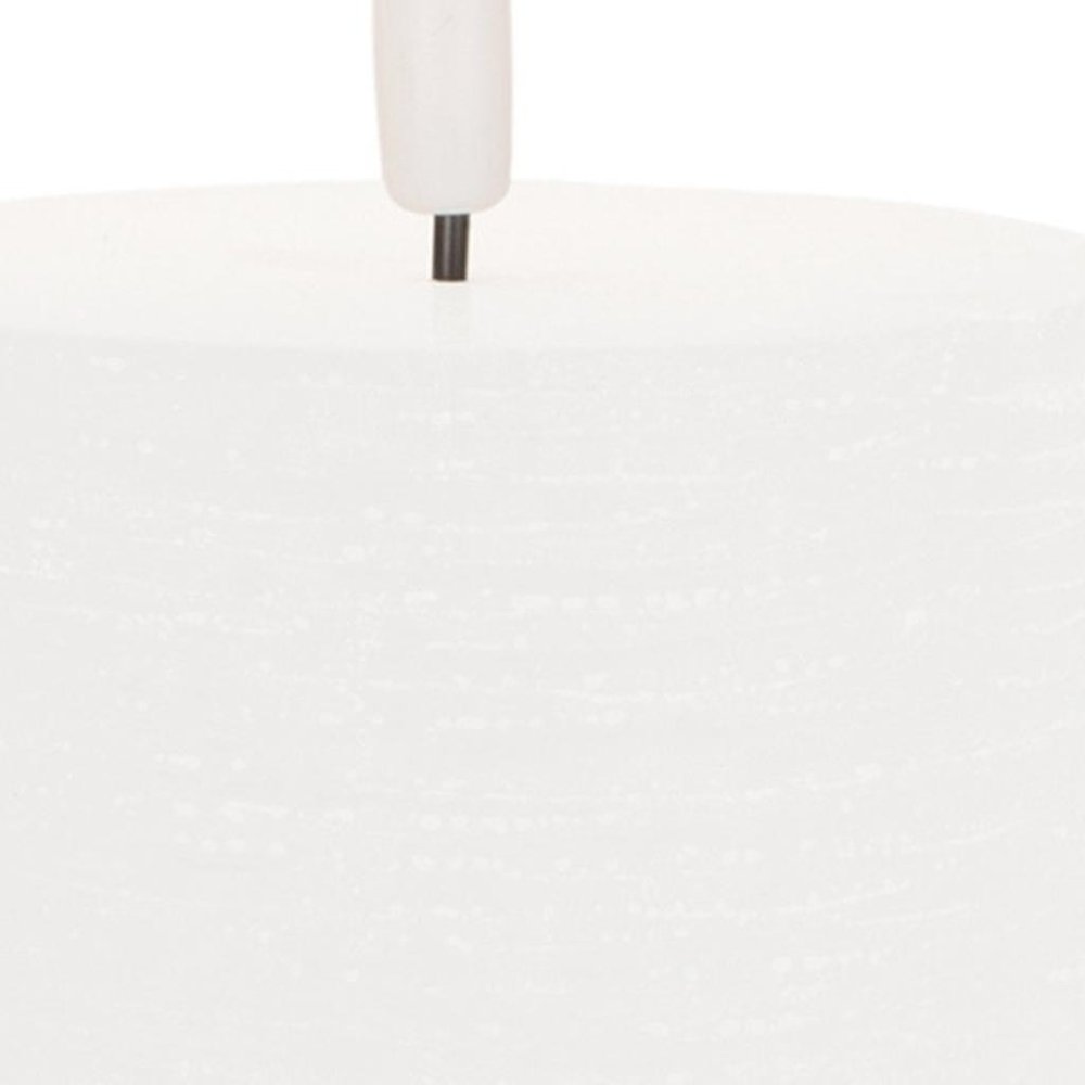 Set of Two White Flameless Pillar Candles