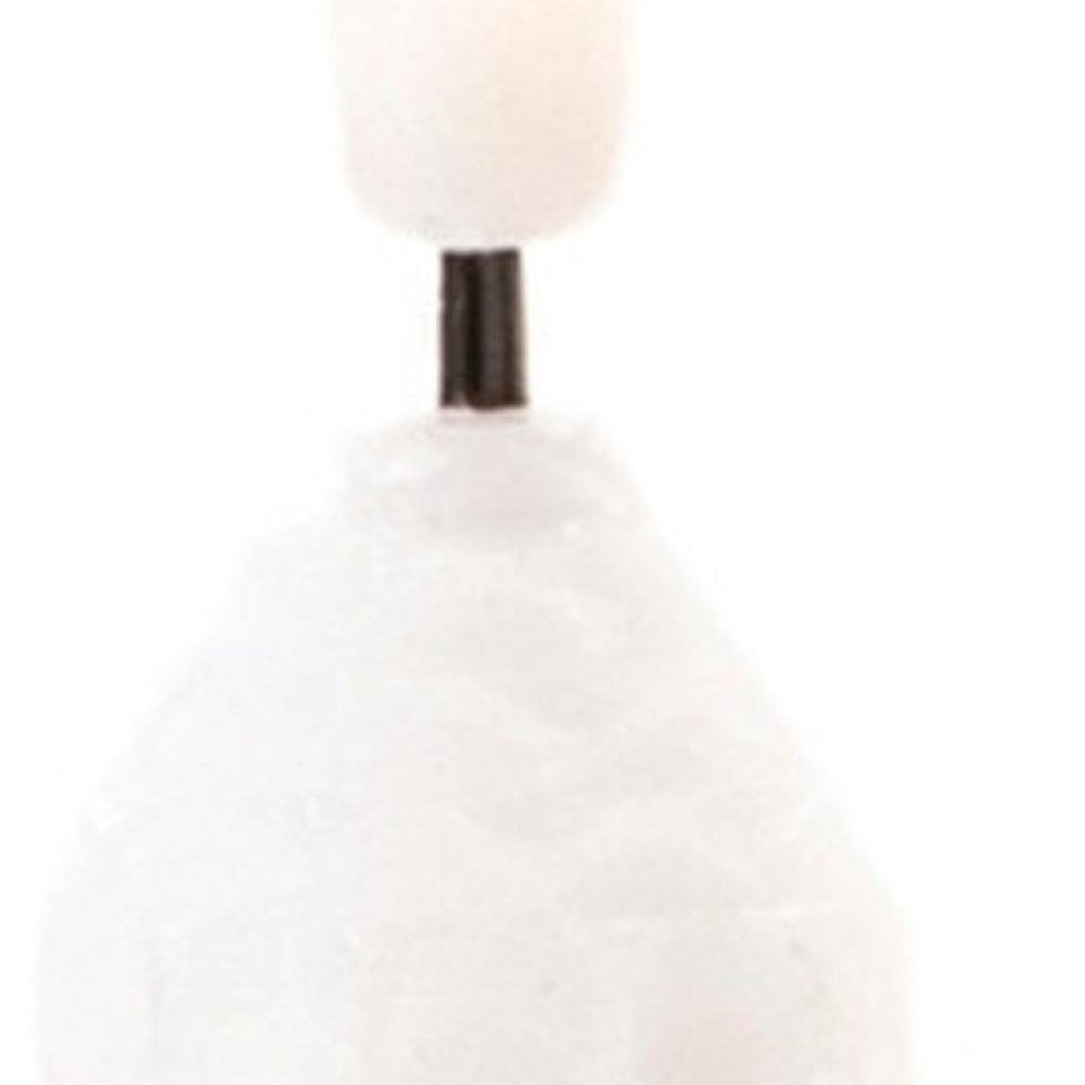 Set of Two White Flameless Taper Candles