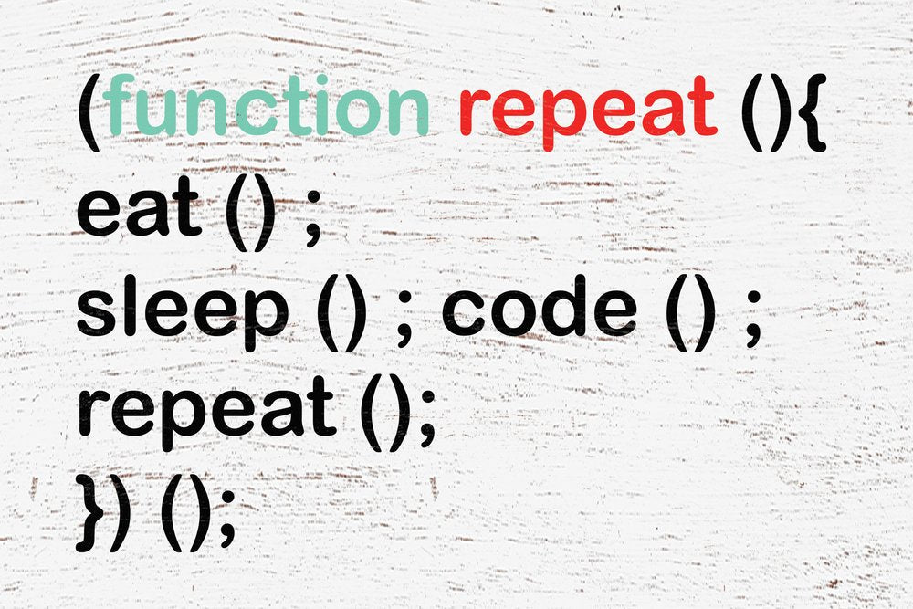 12" X 12" White Black And Green Eat Sleep Code Repeat Wood Wall Decor