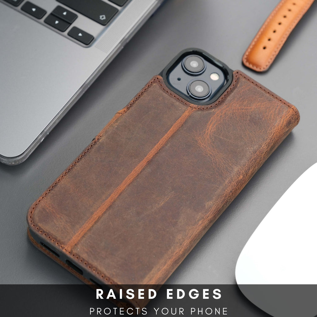 Casper Leather iPhone 14 Plus Wallet Case | MagSafe