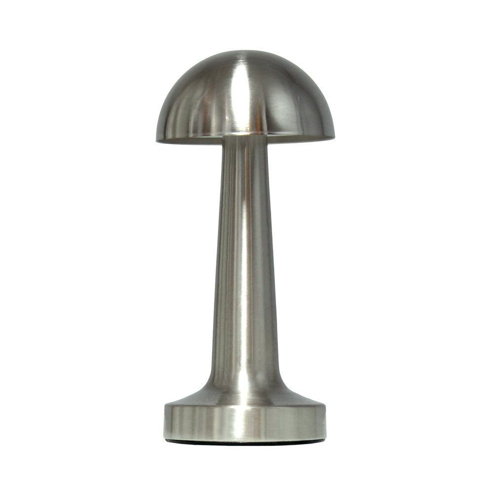 9" Silver Metal Lighthouse Table Lamp