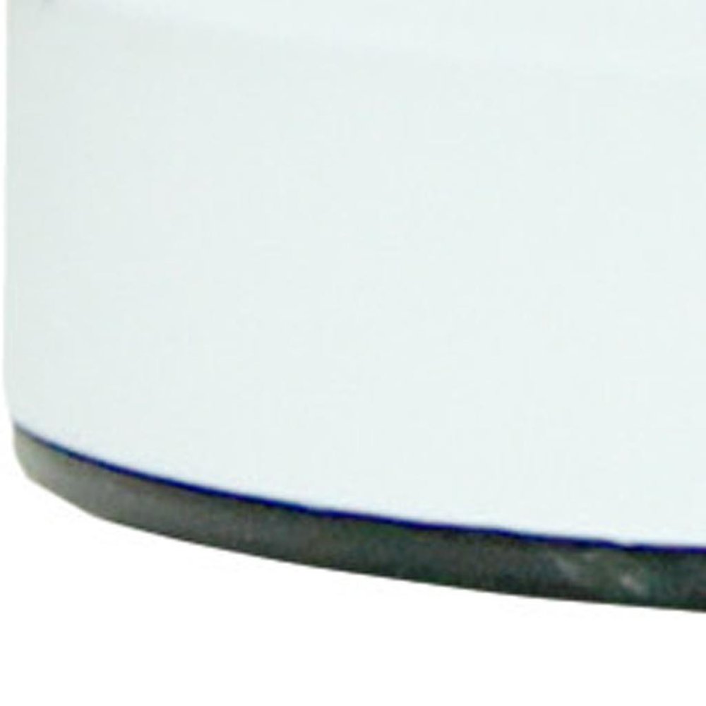 9" White Metal Lighthouse Table Lamp